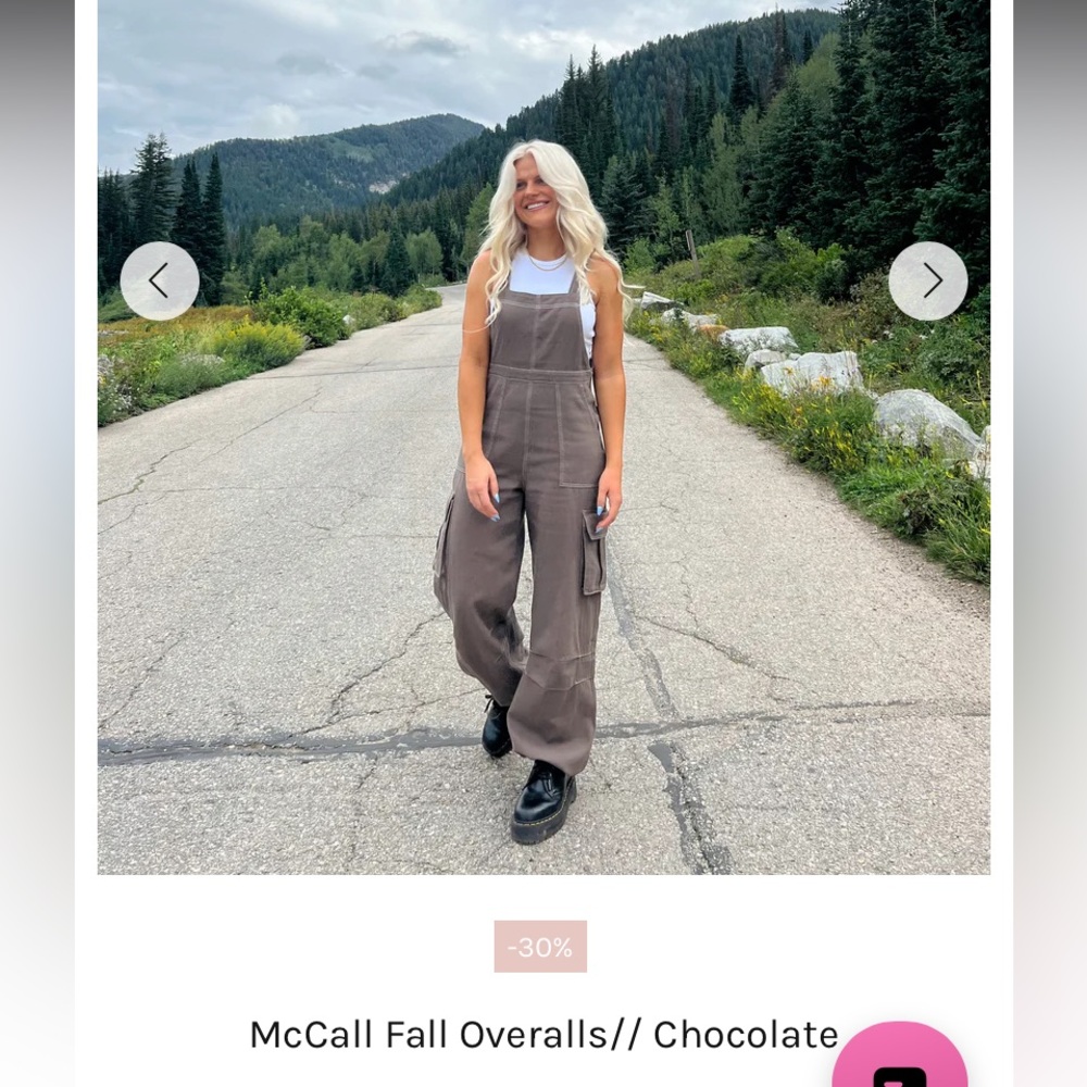 Women's Brown Overalls